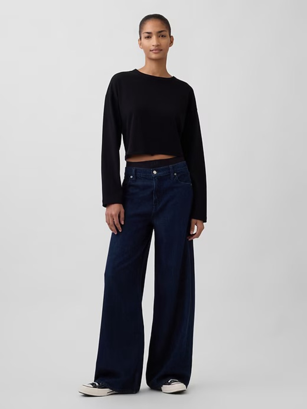 Gap dark wash mid-rise baggy jeans - 8/29